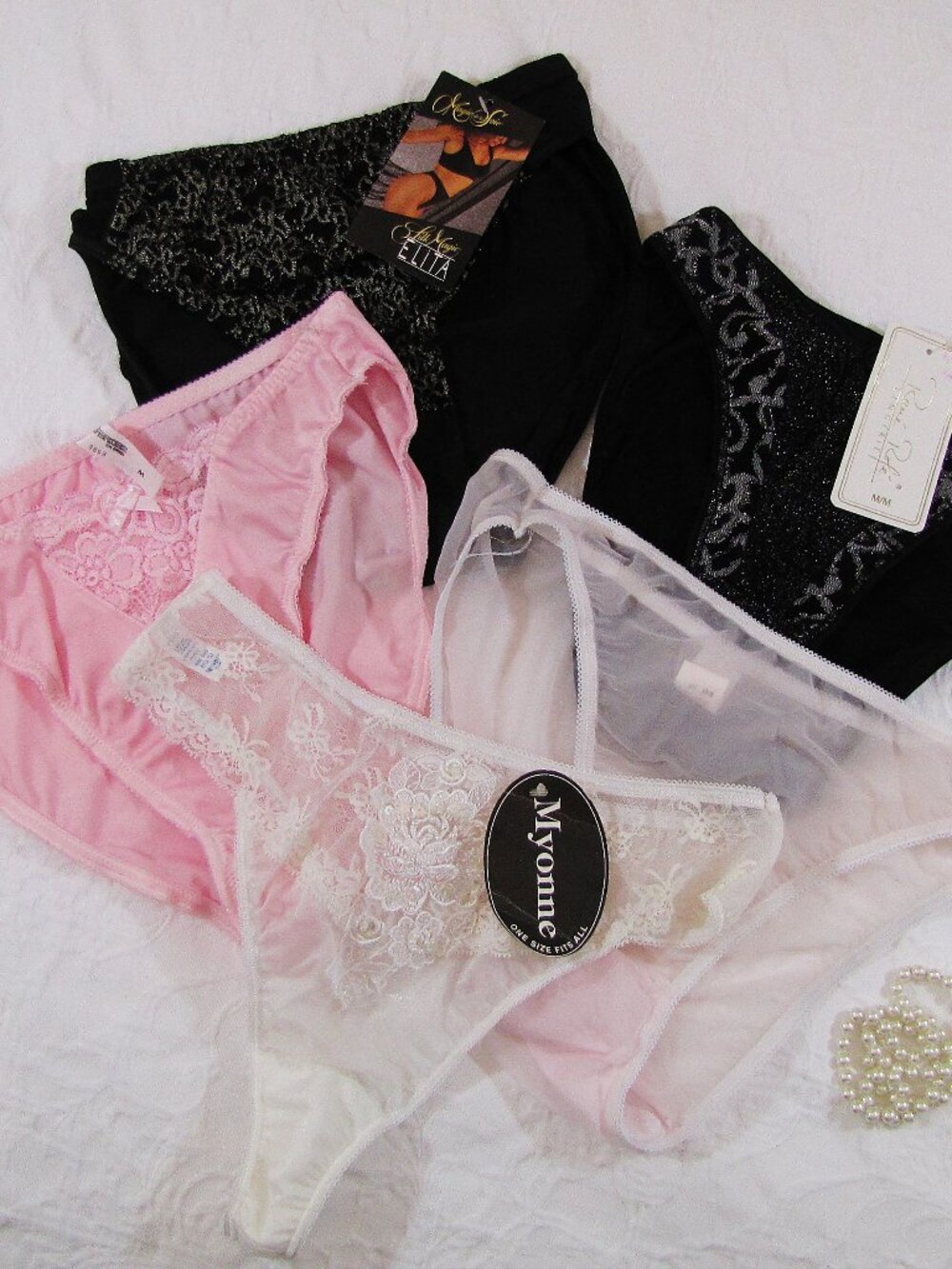 Vintage Panties Lot Myonne Spencer Rene Rofe + 6M NWT